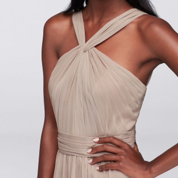 Y Neck Long Mesh Dress, 4, Juniper Green, NWT - Picture 13 of 15